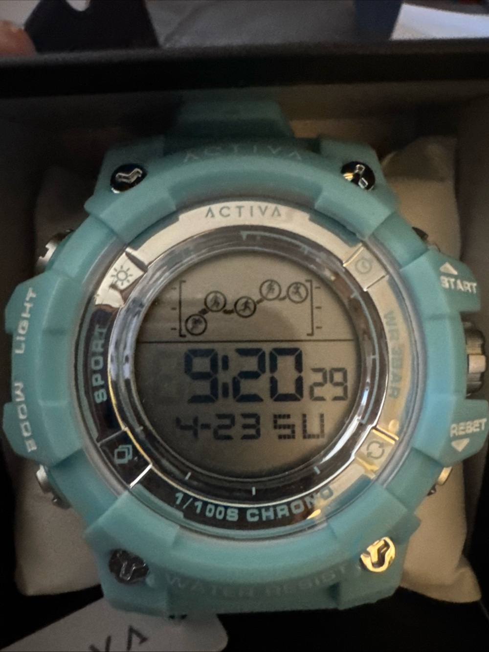 Invicta Turquoise Digital Sport Watch with Silver Accents